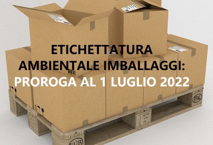 Etichettatura ambientale imballaggi: Proroga al 1° luglio 2022
