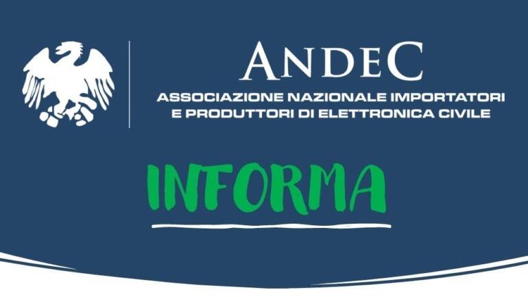 ANDEC INFORMA 07/04/2025: Normative, Eventi, Servizi alle imprese